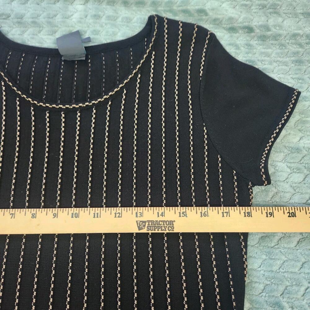 Gabby Skye Large Sweater Dress Short Sleeve Fit Flare Cozy Soft - Picture 4 of 9